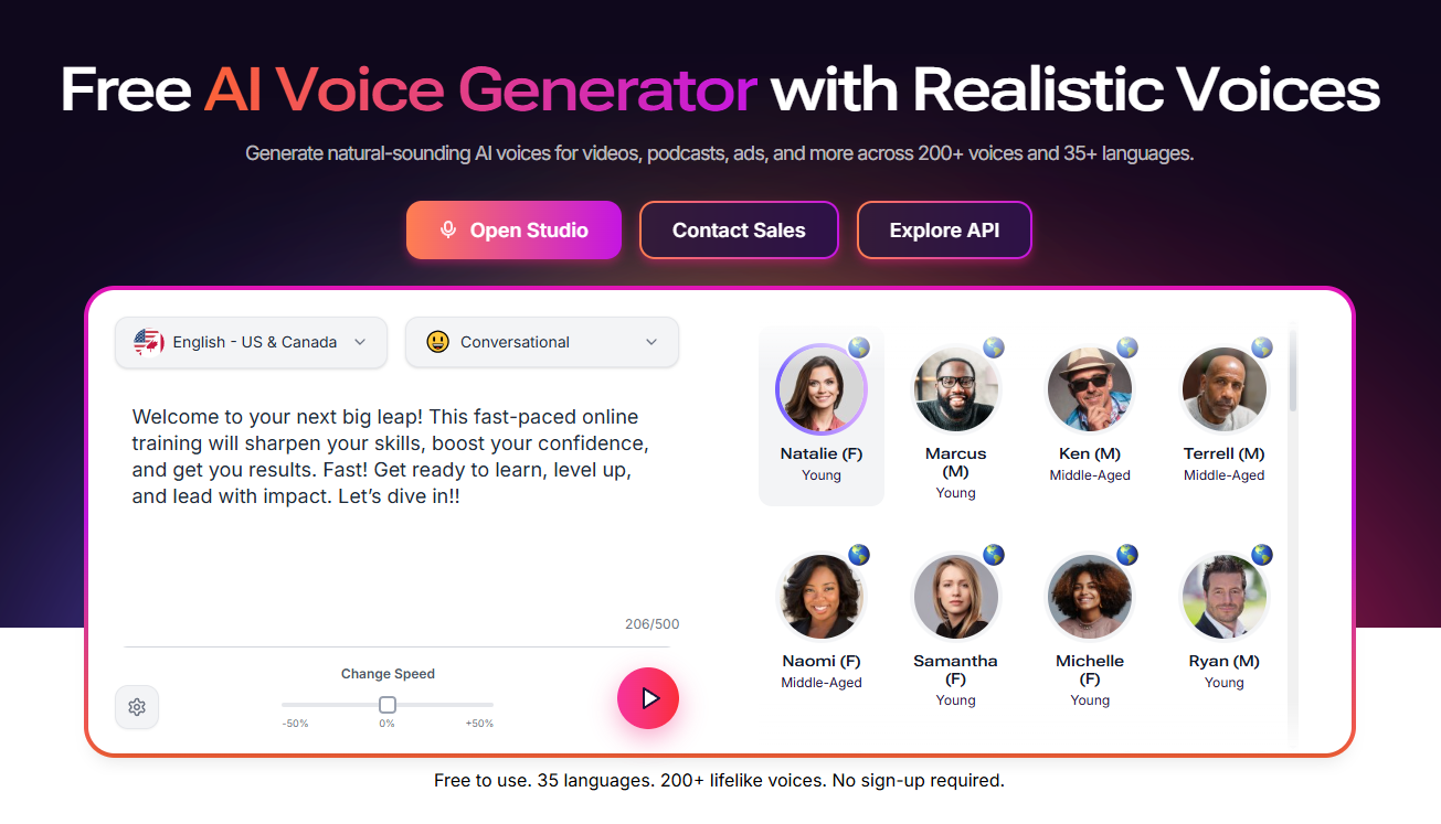 AI tools for voiceovers