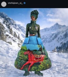 Team Haiti's ceremonial Winter Olympic uniforms