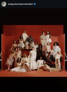 Screenshot of zoegustaviannawhalen's Instagram post