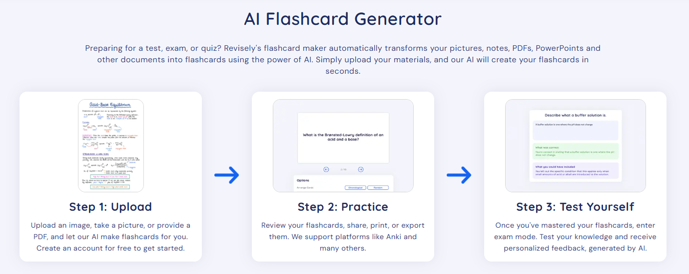 AI tools for making flashcards