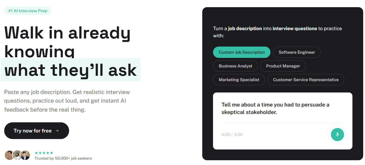 AI tools for interview preparation