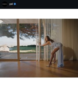 Saint Laurent Spring 2026 campaign starring Hailey Bieber