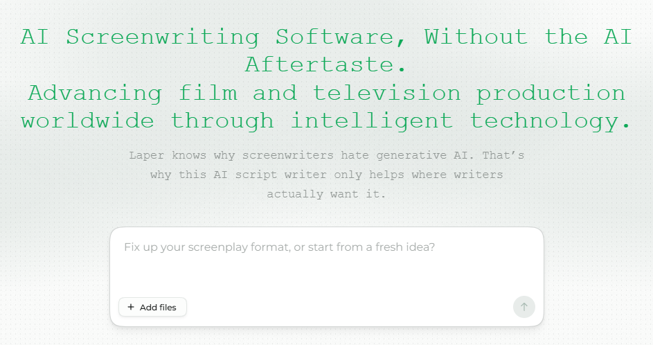 AI tools for scriptwriting
