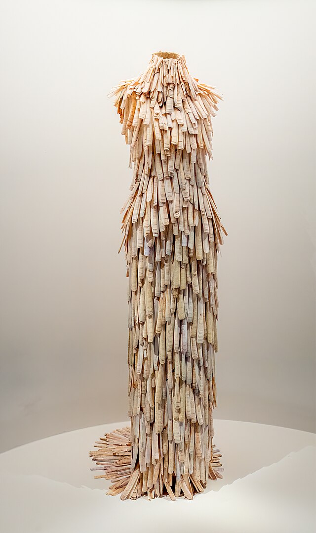 Alexander McQueen clamshell dress in the Sleeping Beauties exhibition at The Met - SS 2001