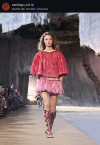 Pucci 2026 runway show in Syracuse, Italy