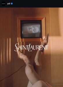 Saint Laurent Spring 2026 campaign starring Hailey Bieber