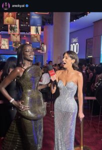 Anok Yai in Ashi Studio at the TIME 100 Gala