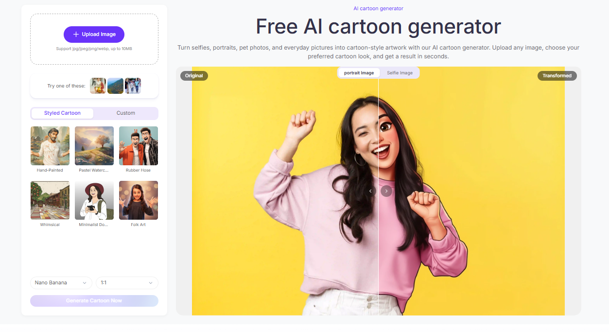 AI tools for cartoon images