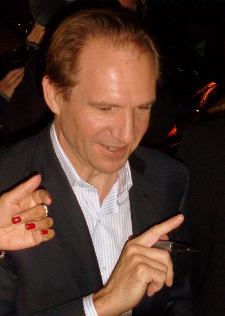 Ralph Fiennes joins his cast for “The White Crow”