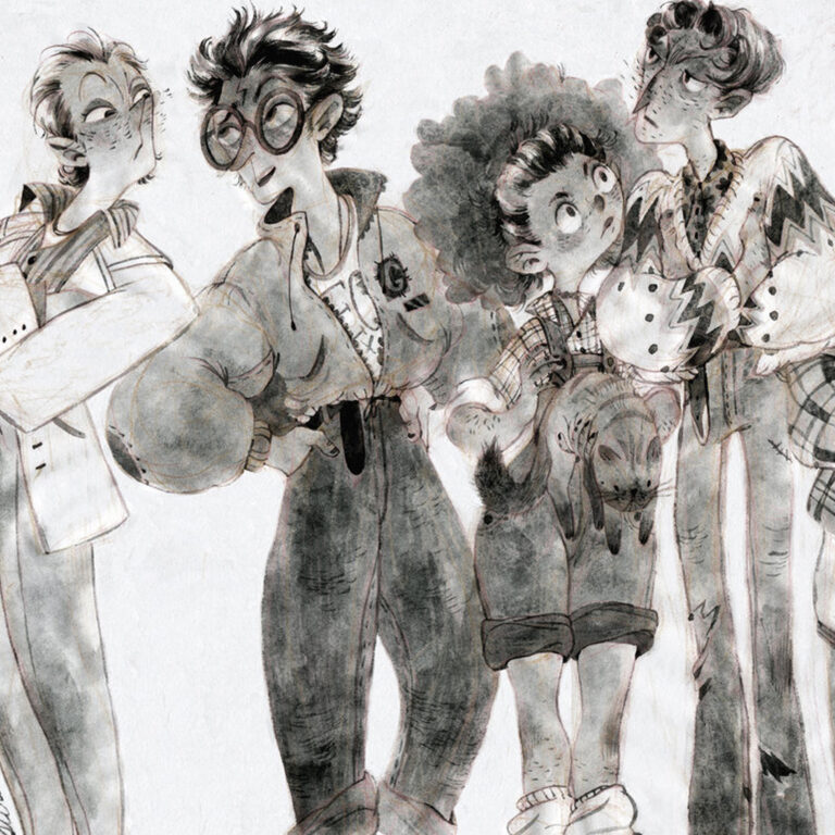 Charming illustrative work by S-U-W-I