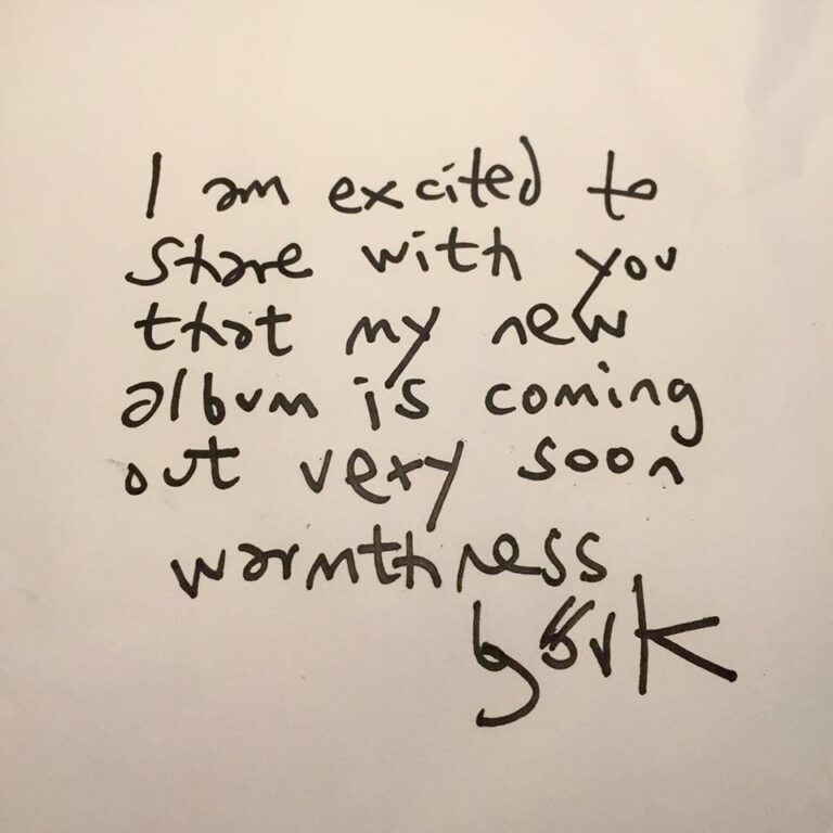 Björk announces new album via social media