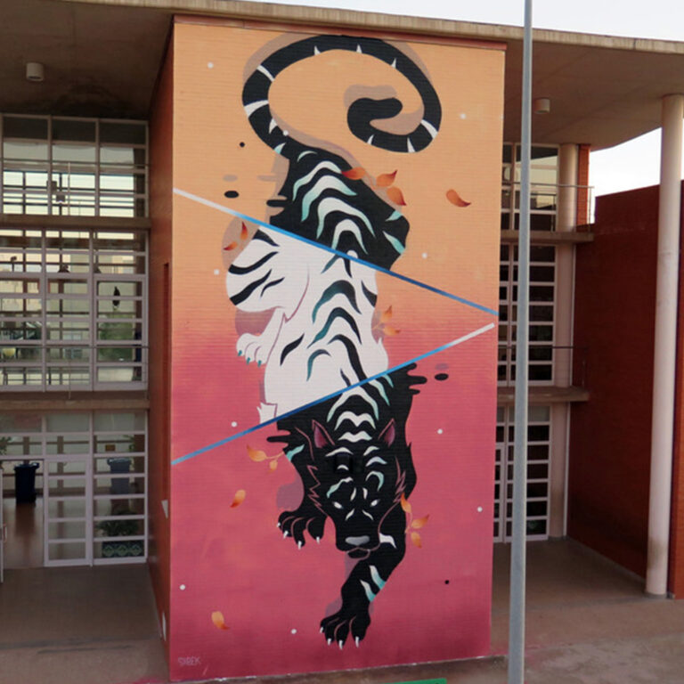 Electric animal murals by SABEK