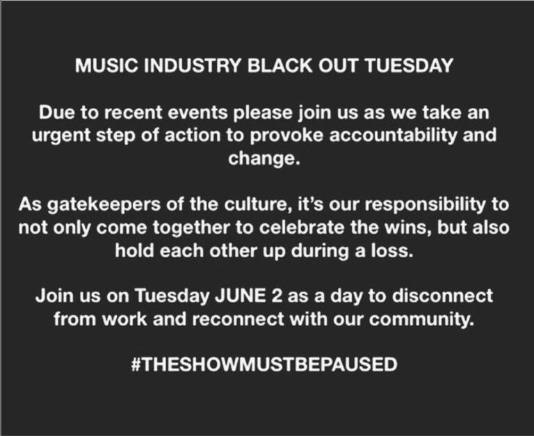 Music Industry Plans ‘Blackout Tuesday’ Following George Floyd’s Death
