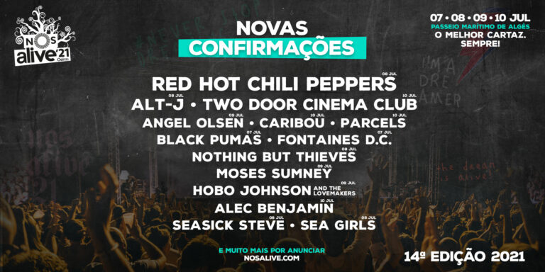 Red Hot Chili Peppers, Alt-J, Angel Olsen, and More to Perform at NOS Alive 2021