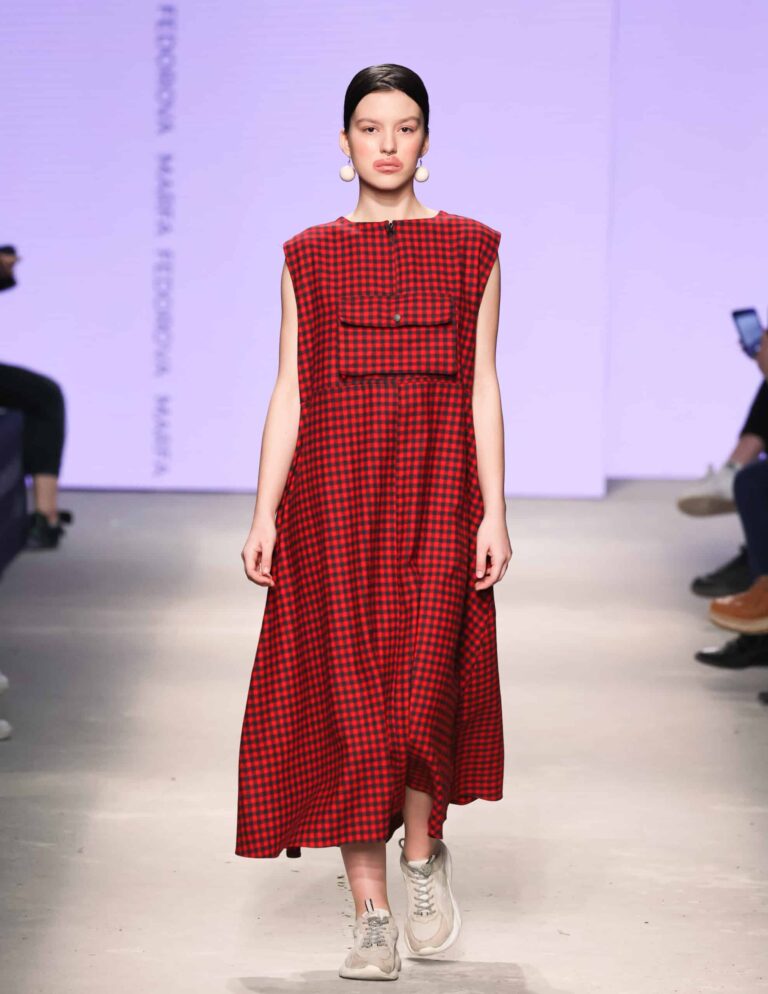 Marfa Fedorova at Mercedes-Benz Fashion Week Russia
