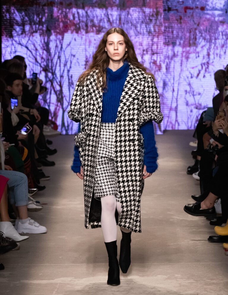 Sasha Gapanovich at Mercedes-Benz Fashion Week Russia