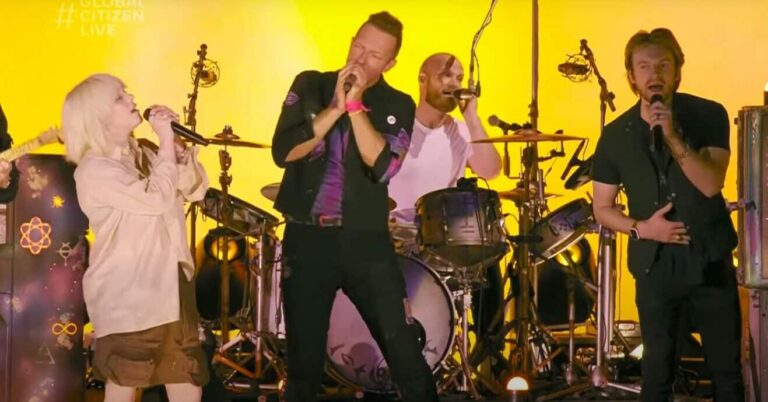 Watch Coldplay Perform ‘Fix You’ With Billie Eilish and Finneas at Global Citizen Festival