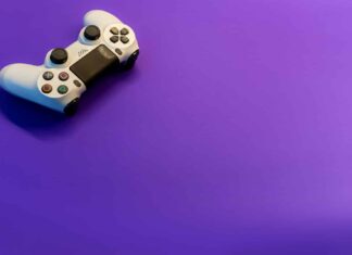 white and black game controller