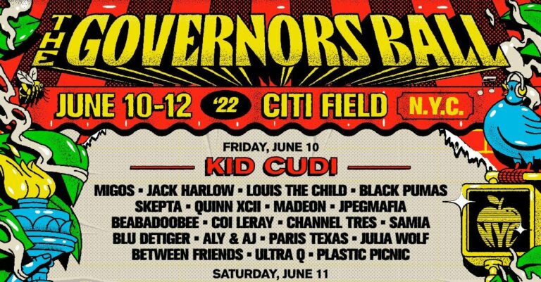 Governors Ball 2022 Lineup Announced: Kid Cudi, J. Cole, Halsey, and More