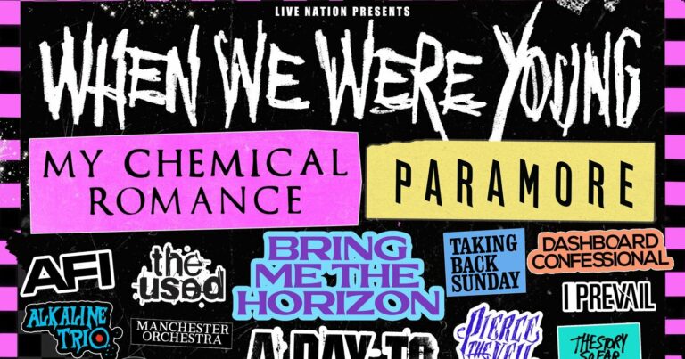 Paramore and My Chemical Romance to Headline When We Were Young Festival