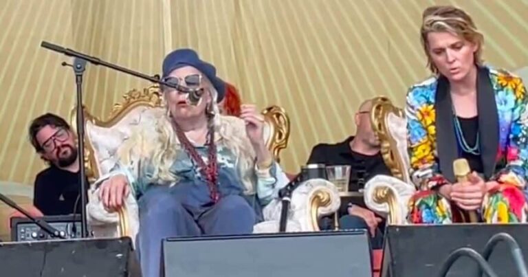 Joni Mitchell Gives Rare Surprise Performance at Newport Folk Festival: Watch