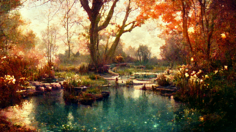 The Pond, by Mary Oliver