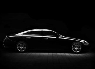 black sedan