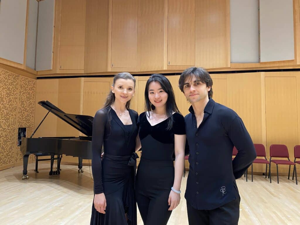  (From left to right, Antonina Skobina, Isabella Sun, Denys Drozdyuk)