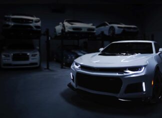 white car