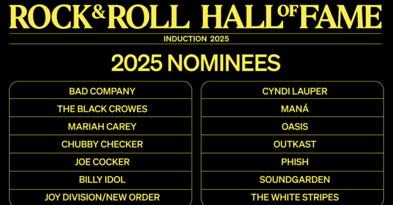 Rock & Roll Hall of Fame 2025: Outkast, Phish, Chubby Chucker Among First-Time Nominees
