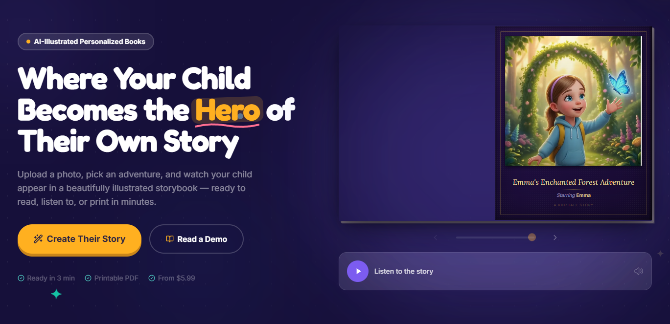 AI tools for children's stories