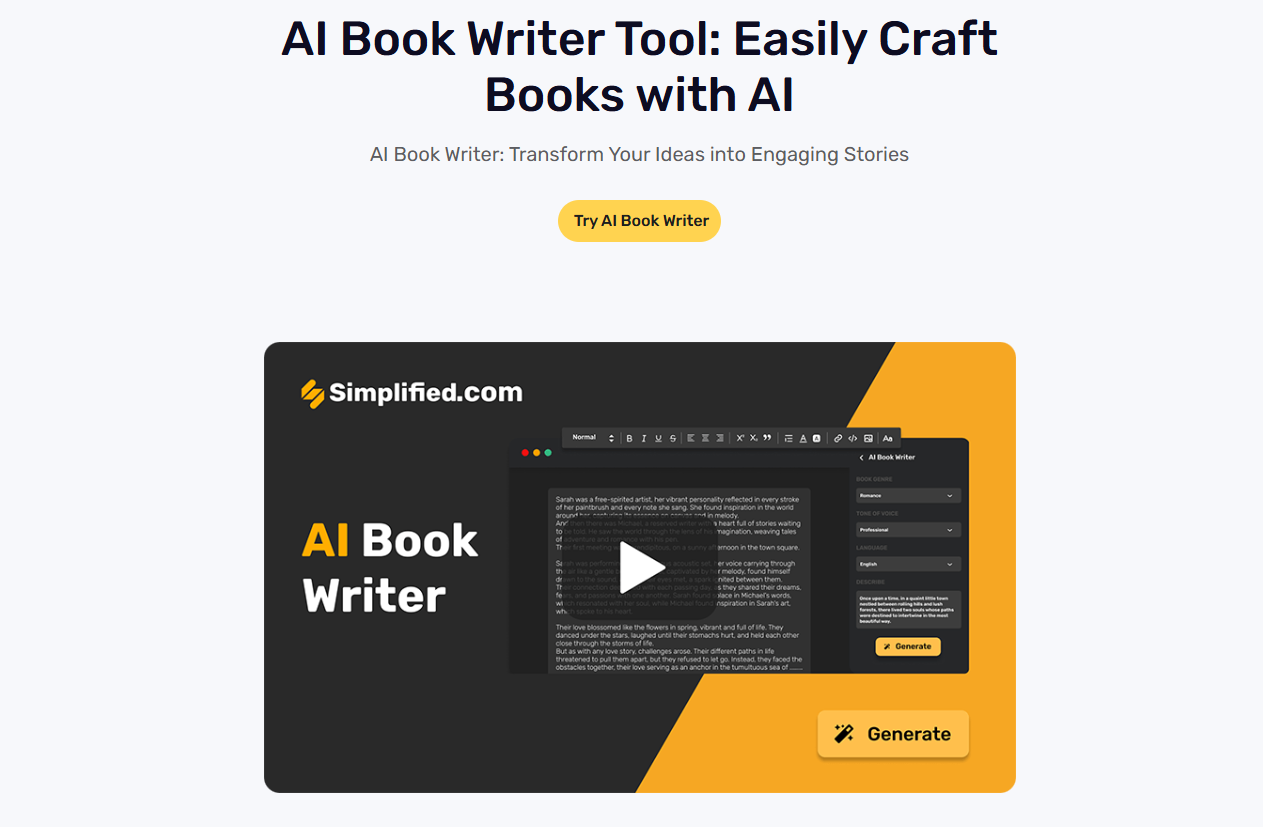 AI tools for book writing