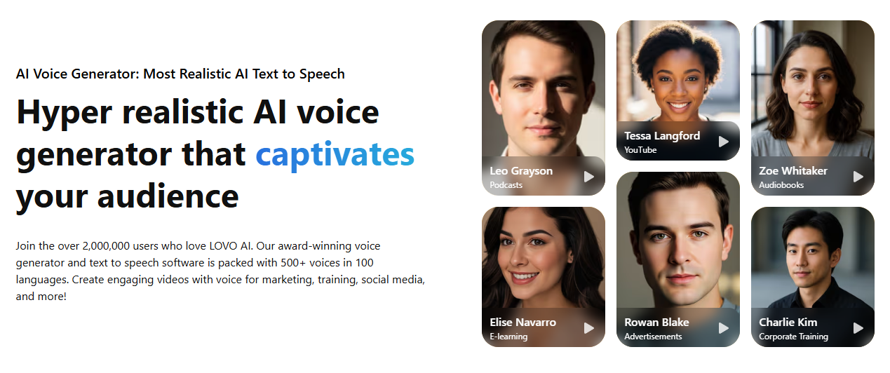 AI tools for voiceovers