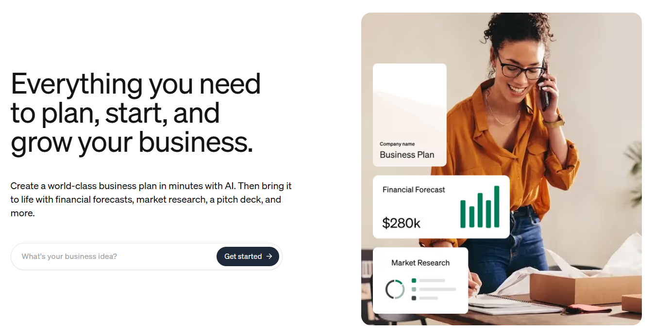 AI tools for business plans