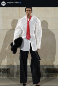AWGE runway look from the Fall 2026 show