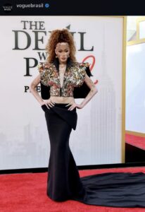 Winnie Harlow attends the world premiere of 'The Devil Wears Prada 2' in New York