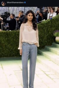 Bhavitha Mandava at the 2026 Met Gala