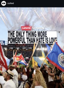 Image of Bad Bunny's Super Bowl halftime performance