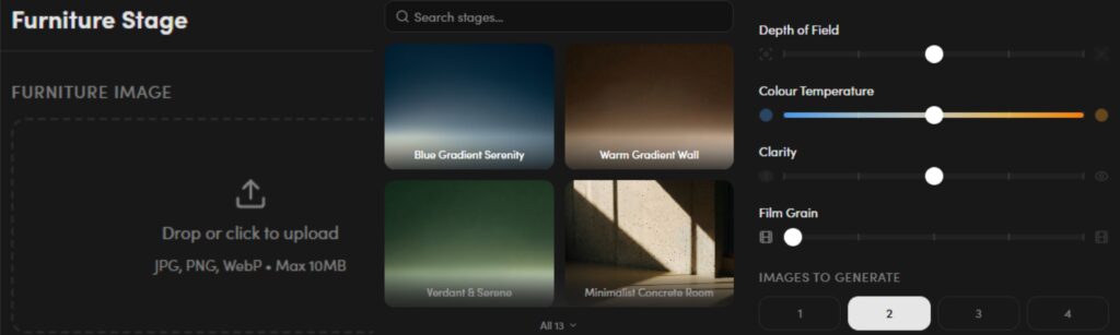 furniture mockup generator