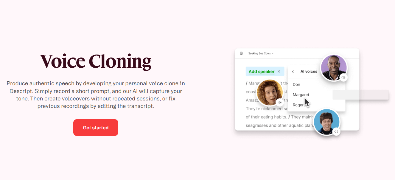 AI voice cloning software
