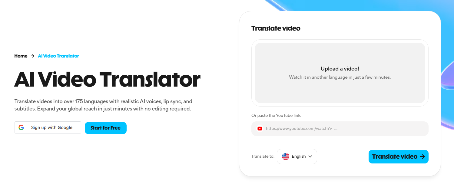 AI tools for video translation