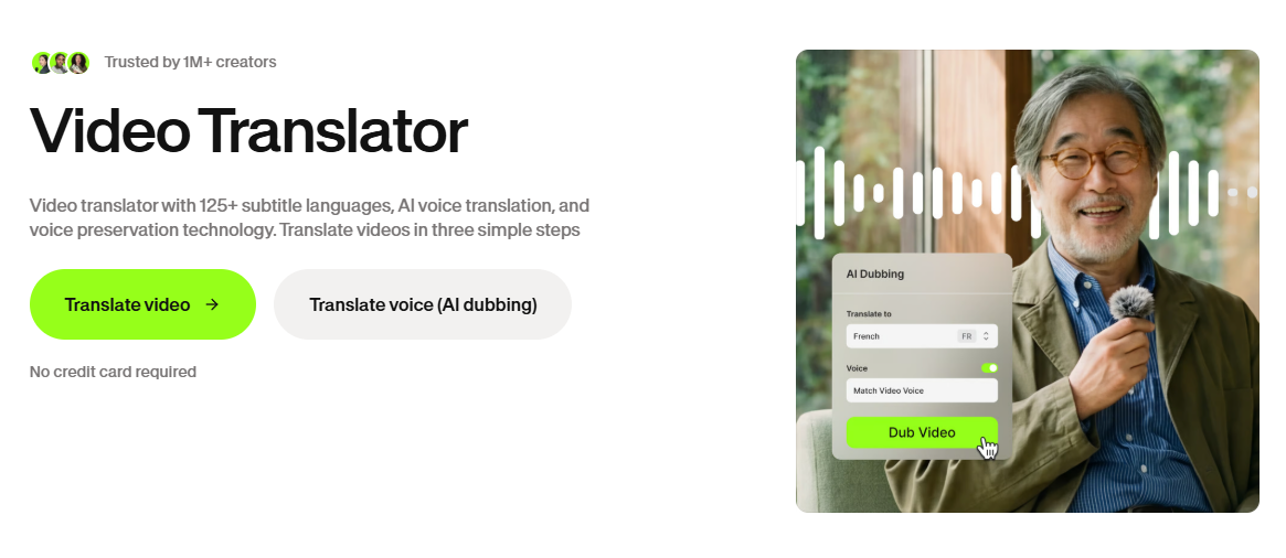 AI tools for video translation