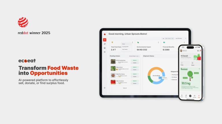 Tianyi Zhang’s EcoEat Project Wins Red Dot Award, Turning Food Waste into Joy